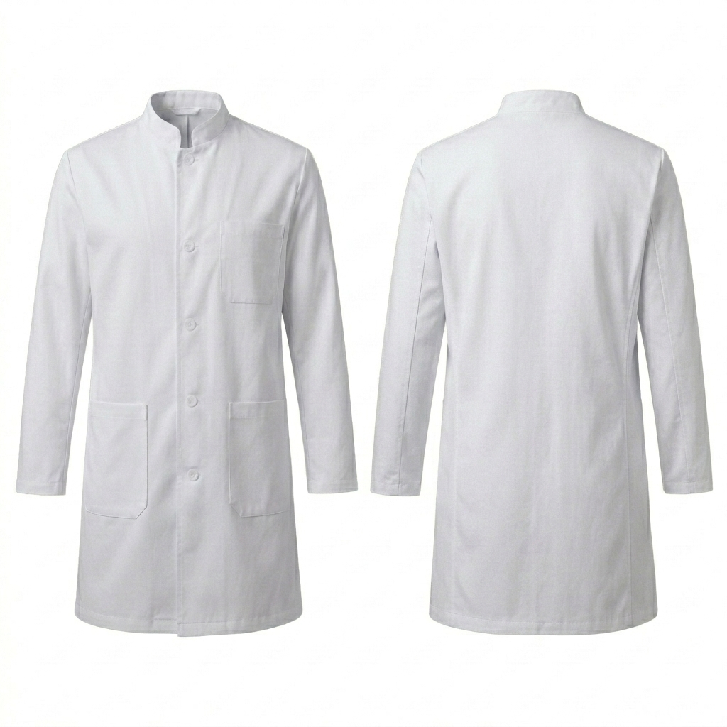 Men's Snap-Front Lab Coat - MEi